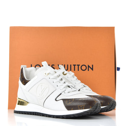 Louis Vuitton Calfskin Monogram Run Away Sneakers 39 White 9 of 9