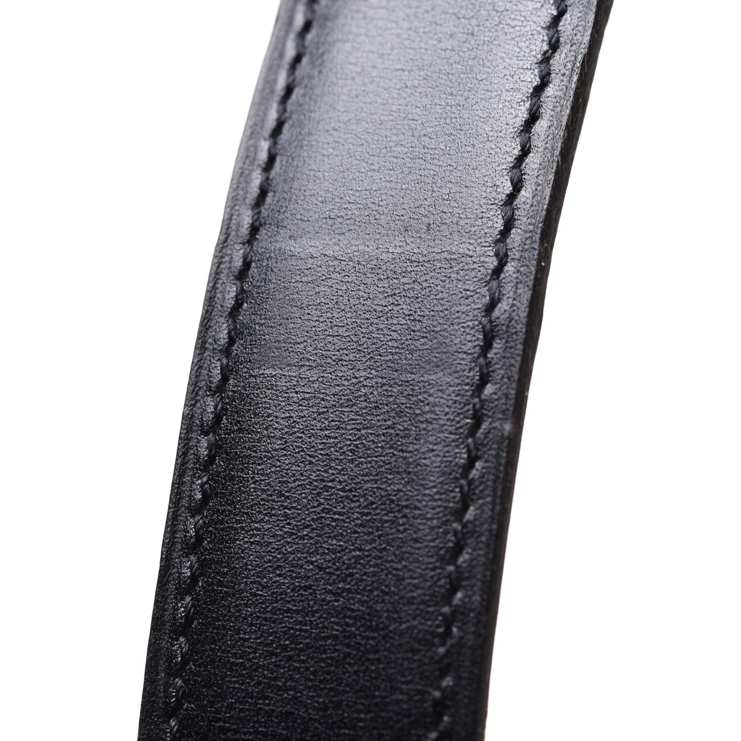 Box Epsom 32mm Stirrup Belt 85 Black Gold