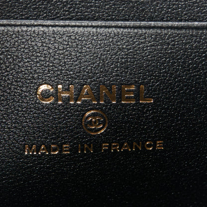 Chanel Lambskin Quilted Sweetheart Vanity Case Black 6 of 12
