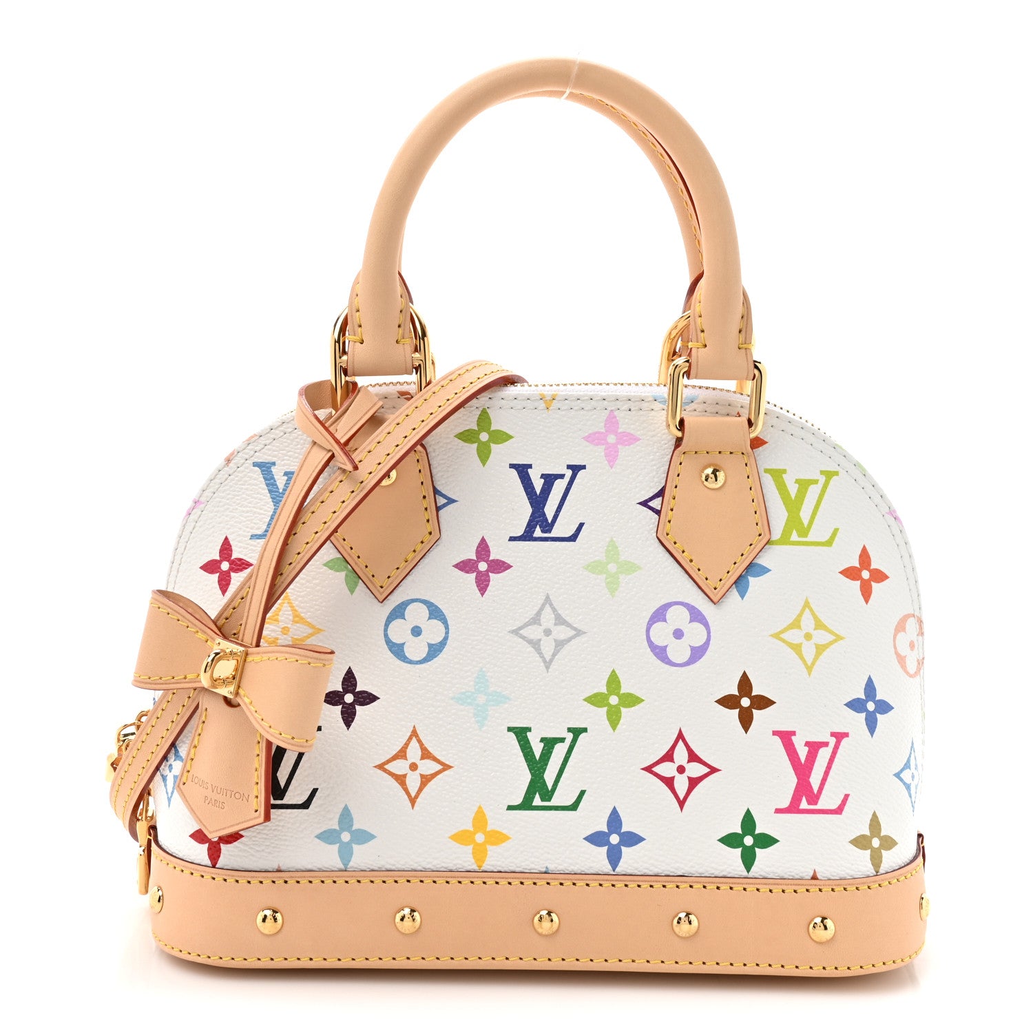 Louis Vuitton LV x TM Monogram Multicolor Alma BB White 1 of 9