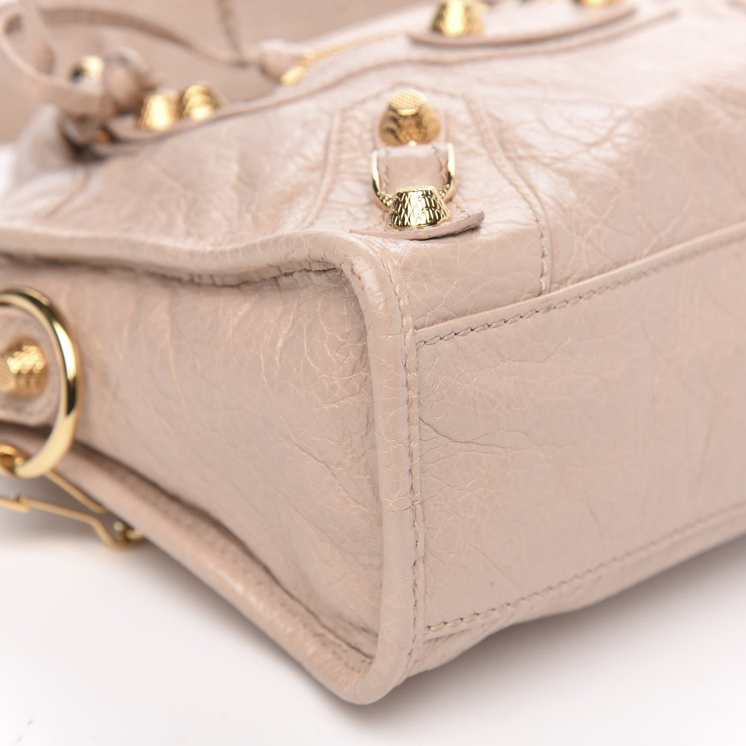 Balenciaga Agneau Giant 12 Gold Hardware Mini City Rose Aubepine Rose Light 8 of 9