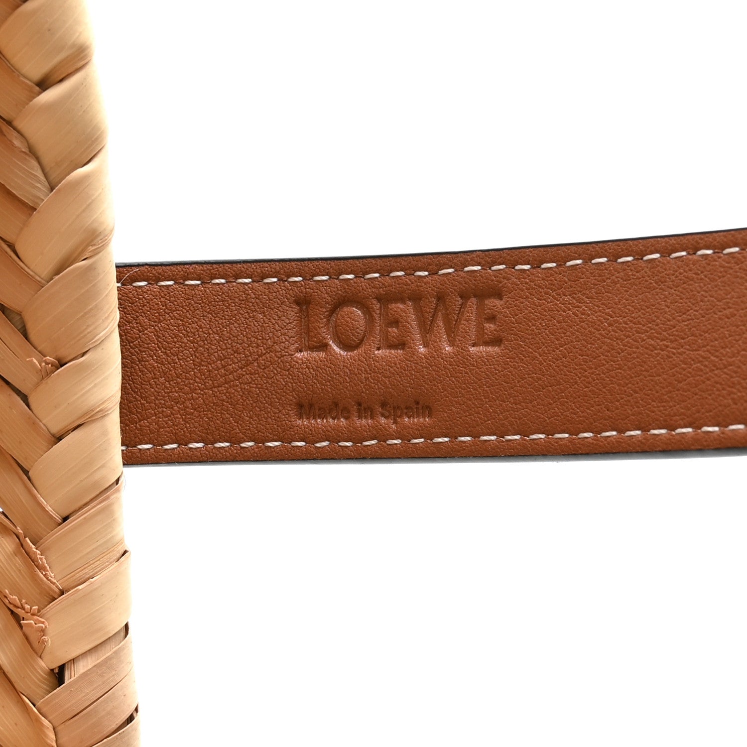 Loewe Raffia Small Basket Tote Bag Natural Tan 6 of 10