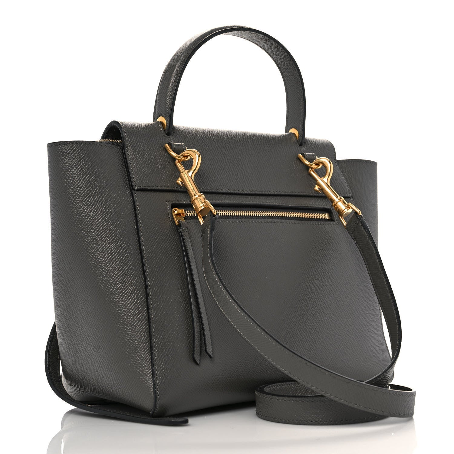 Celine Grained Calfskin Micro Belt Bag Grey 3 of 9