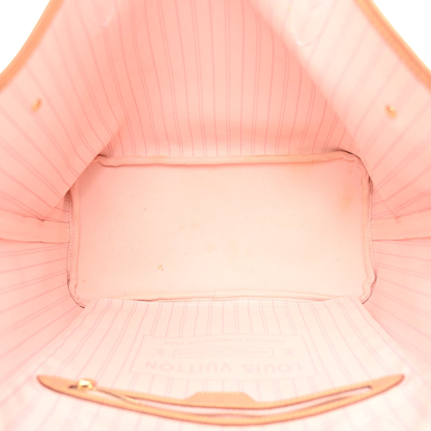 LOUIS VUITTON Damier Azur Neo Neverfull MM Rose Ballerine