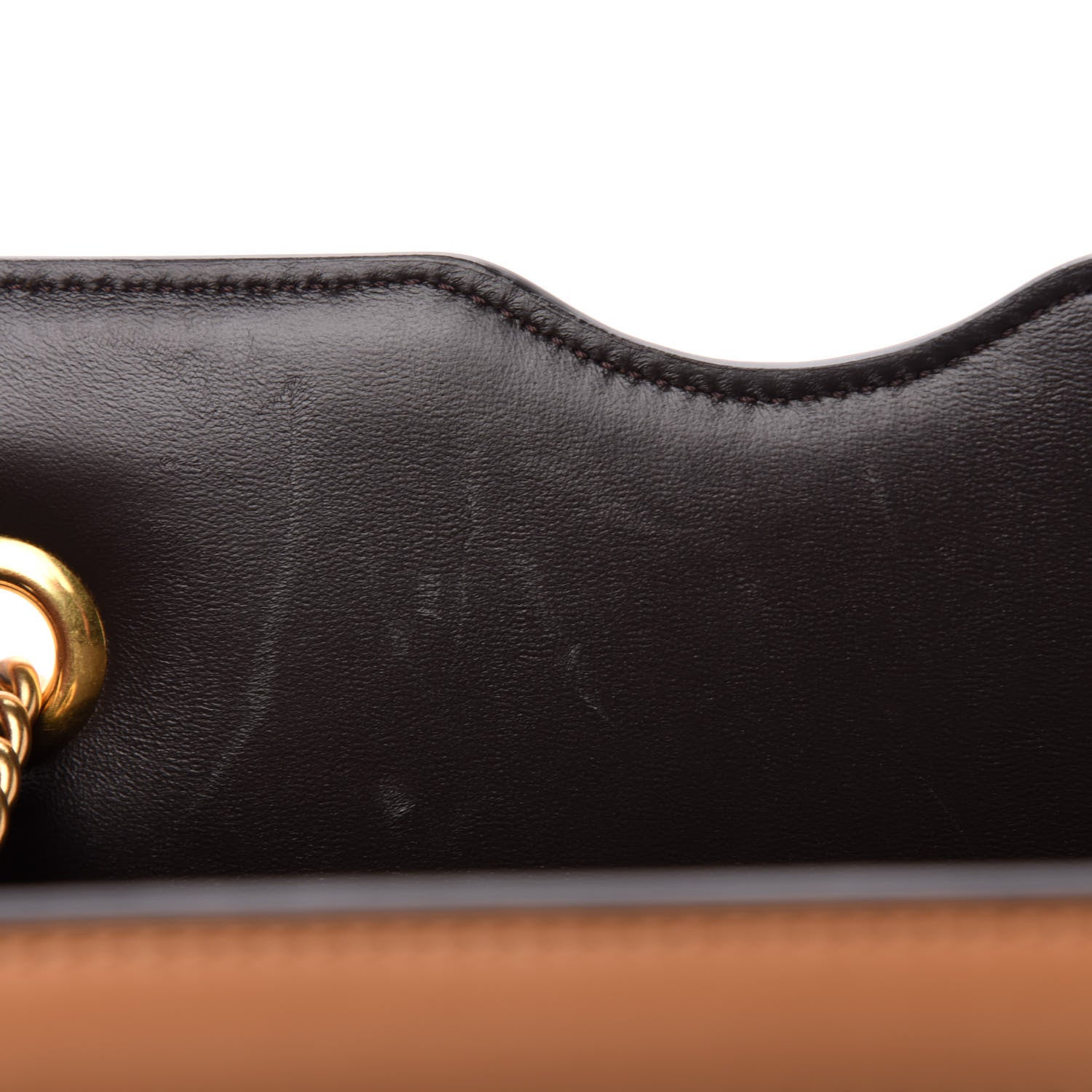 Fendi Vitello King Nubuck Pequin Karligraphy Pocket Shoulder Bag Biscuit Tobacco Moro 8 of 14