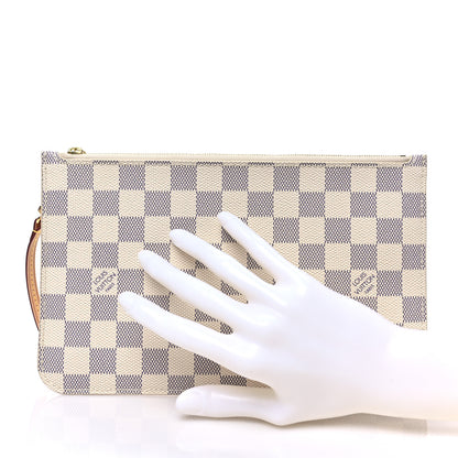 Louis Vuitton Damier Azur Neverfull MM GM Pochette 2 of 7