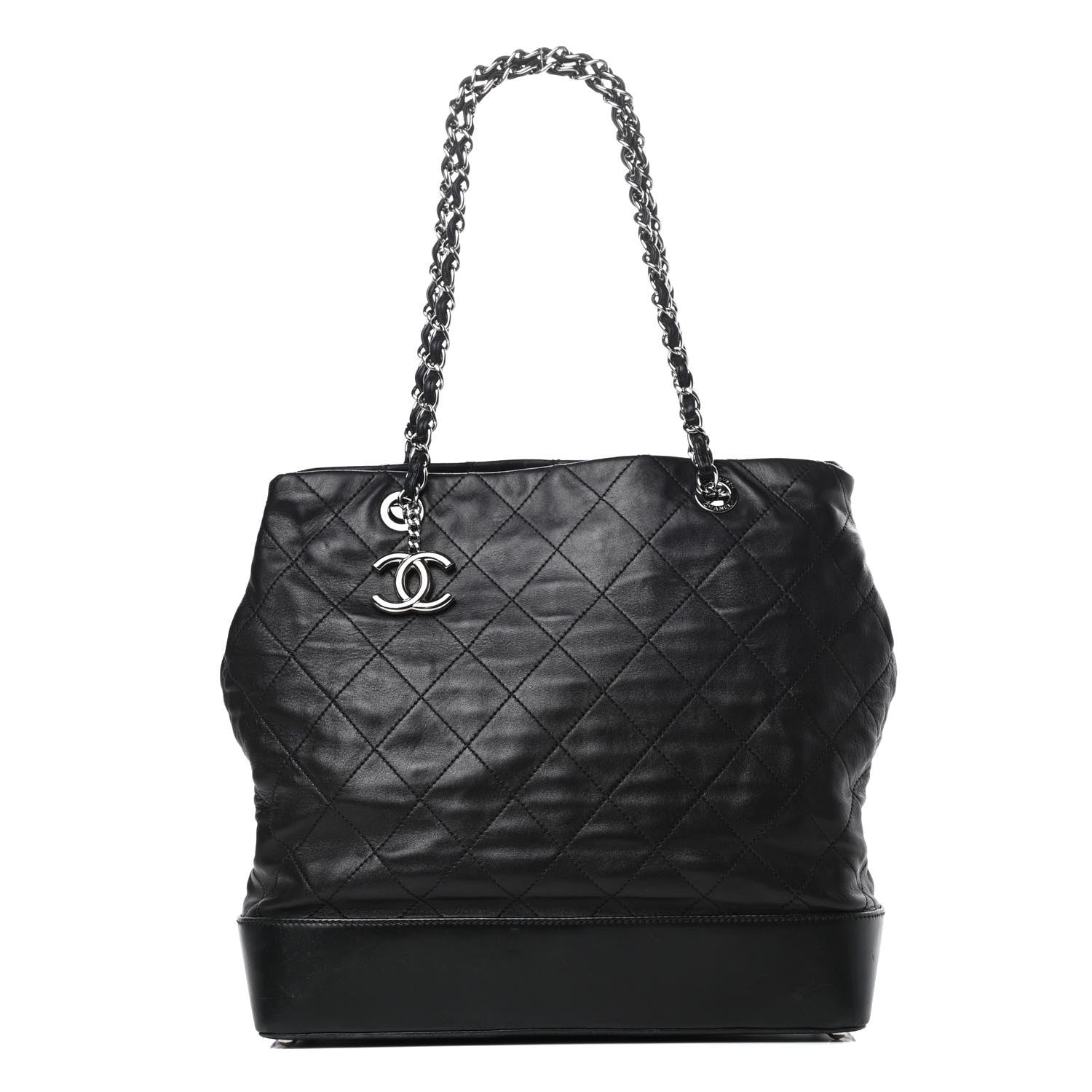 Chanel Calfskin Stitched Large VIP Shopping Tote Black 1 of 21