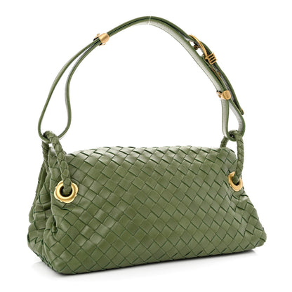 Bottega Veneta Nappa Intrecciato Mini Flap Shoulder Bag Foglia 2 of 9