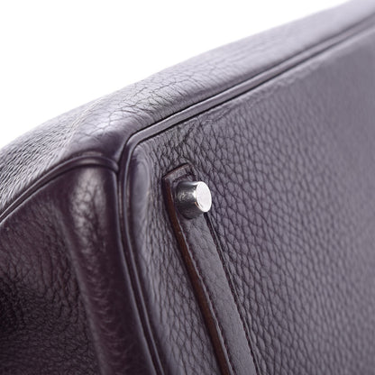 Hermes Taurillon Clemence Birkin 35 Raisin 32 of 36