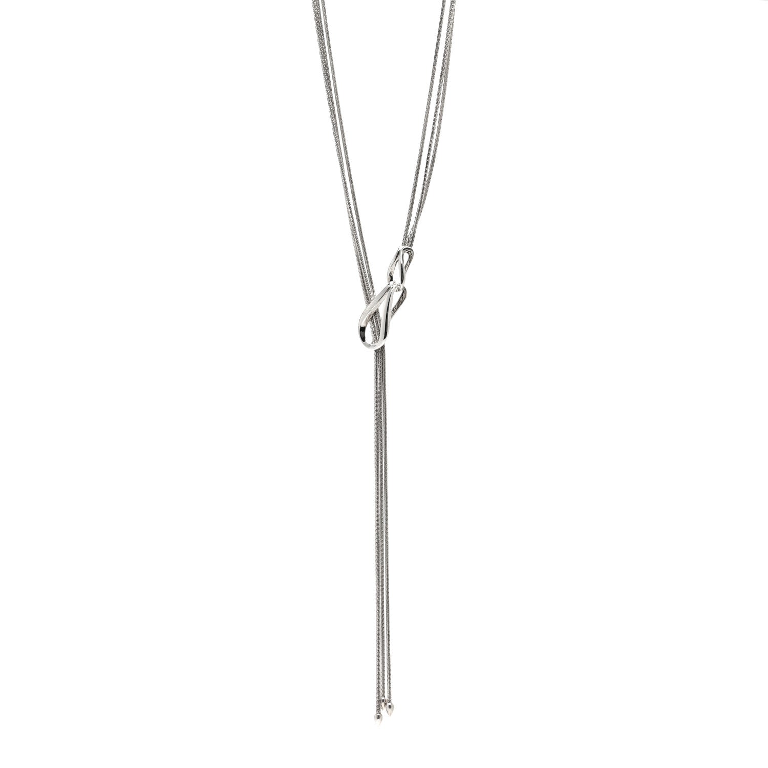 John Hardy Sterling Silver Asli Classic Chain Link Lariat Necklace 1 of 4