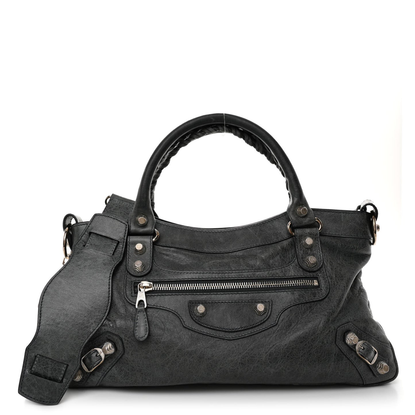 Agneau Giant 12 Silver Hardware First Anthracite