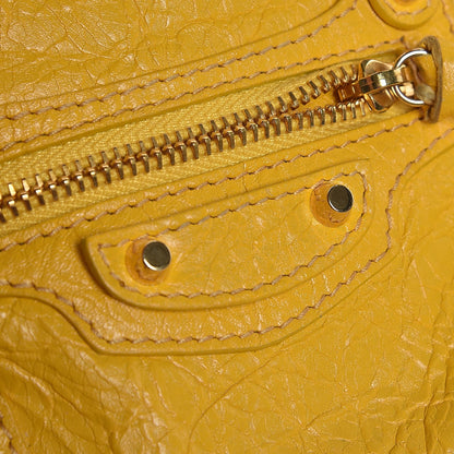 Balenciaga Agneau Classic Gold Hardware Nano City Jaune Epi 15 of 16