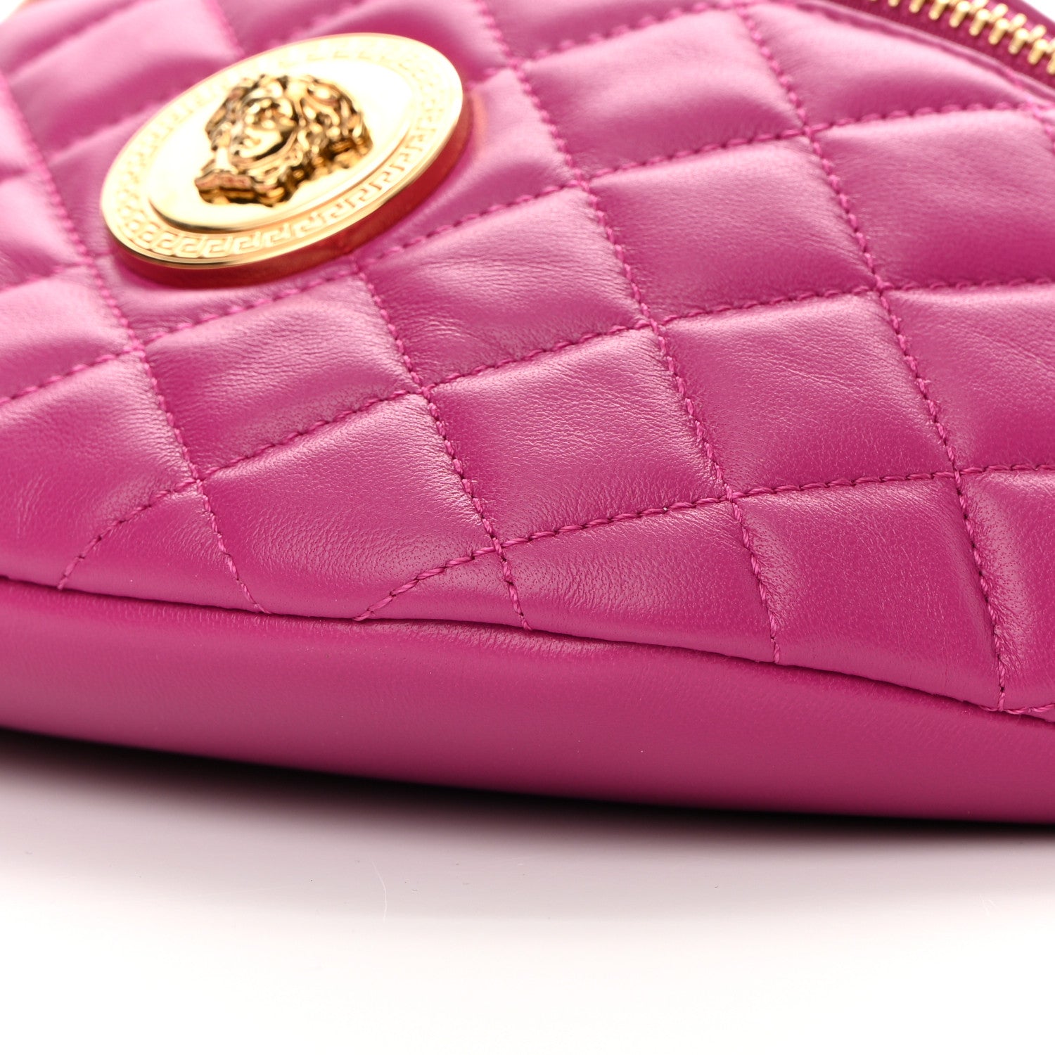 Versace Nappa Quilted Medusa Belt Bag Pink 10 of 14