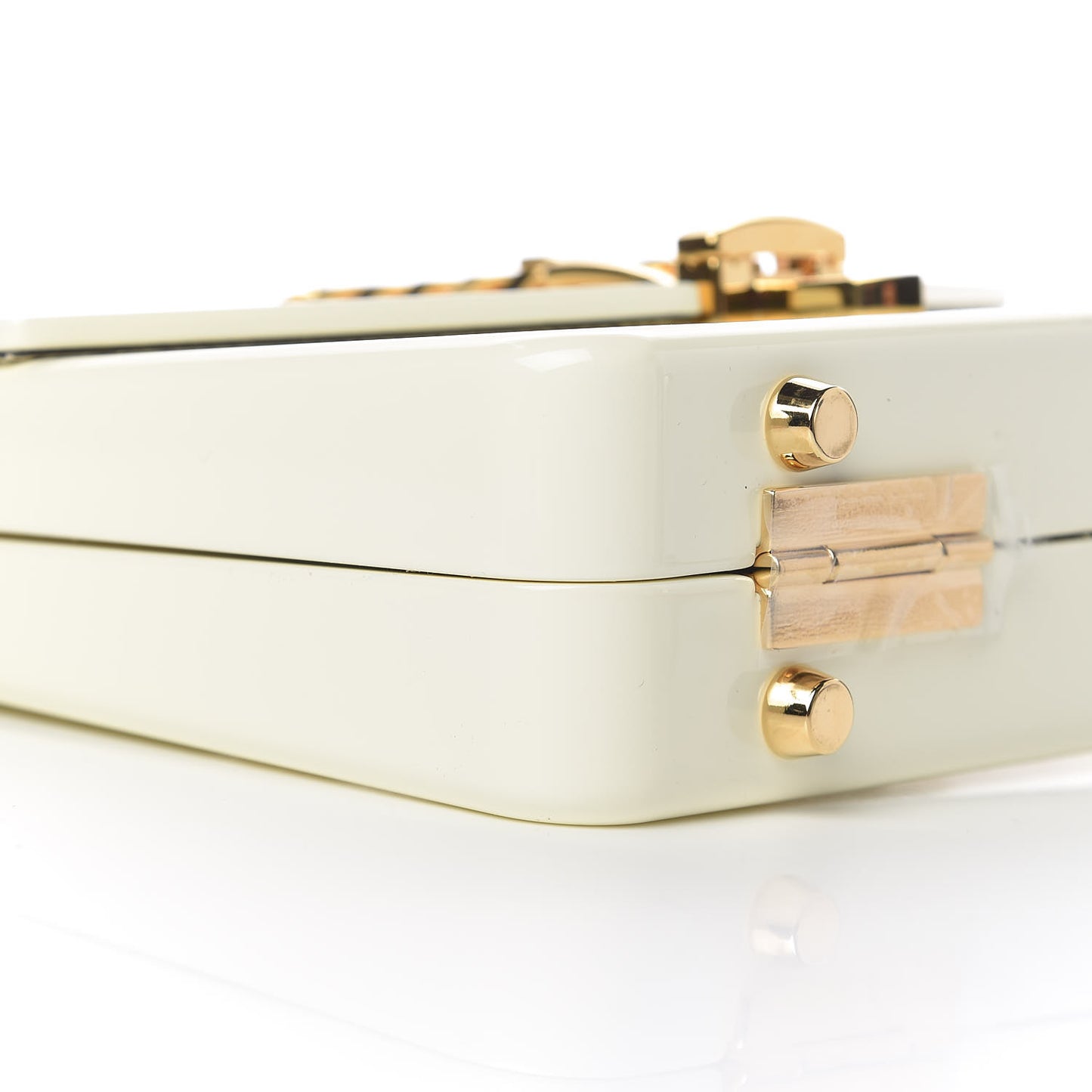 Plexiglass Mini Sylvie 1969 Top Handle Bag Ivory