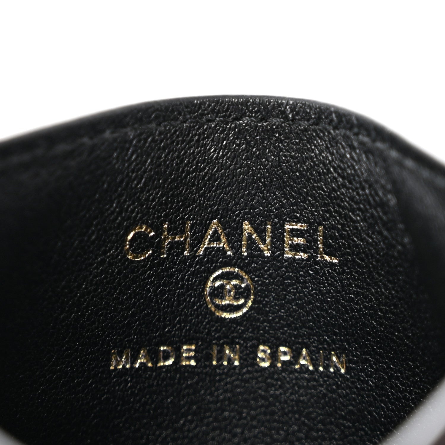 Chanel Calfskin Crocodile Embossed Crococo Card Holder Black 6 of 8