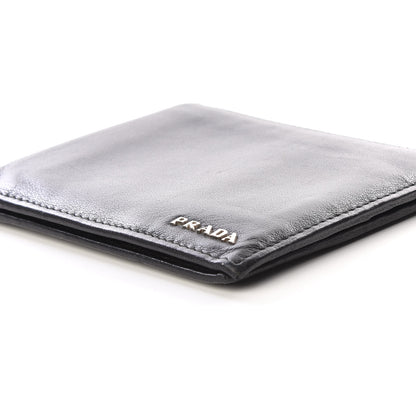 Prada Soft Calf Bi-Fold Wallet Black 6 of 11