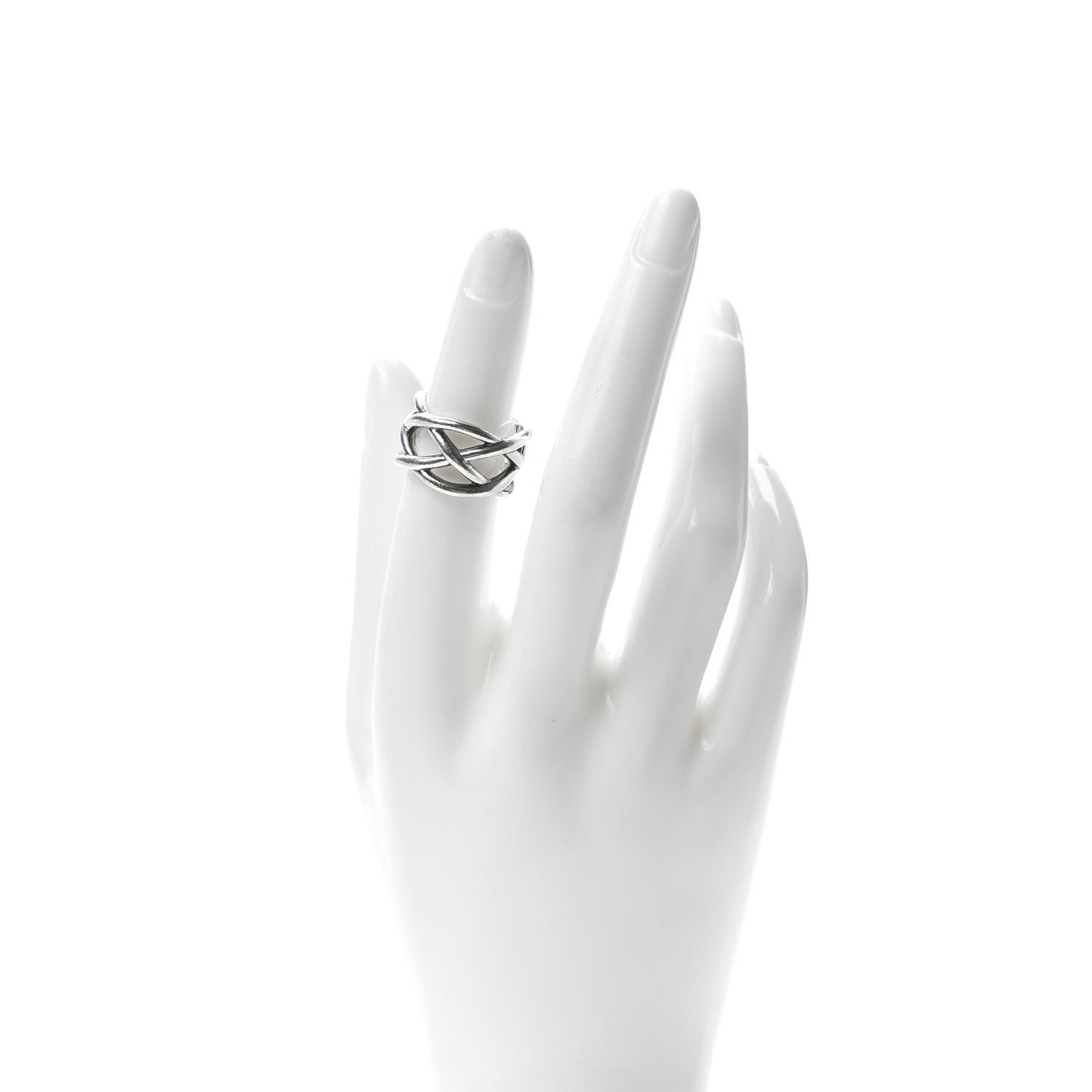 Sterling Silver Celtic Knot Ring 50 5.5