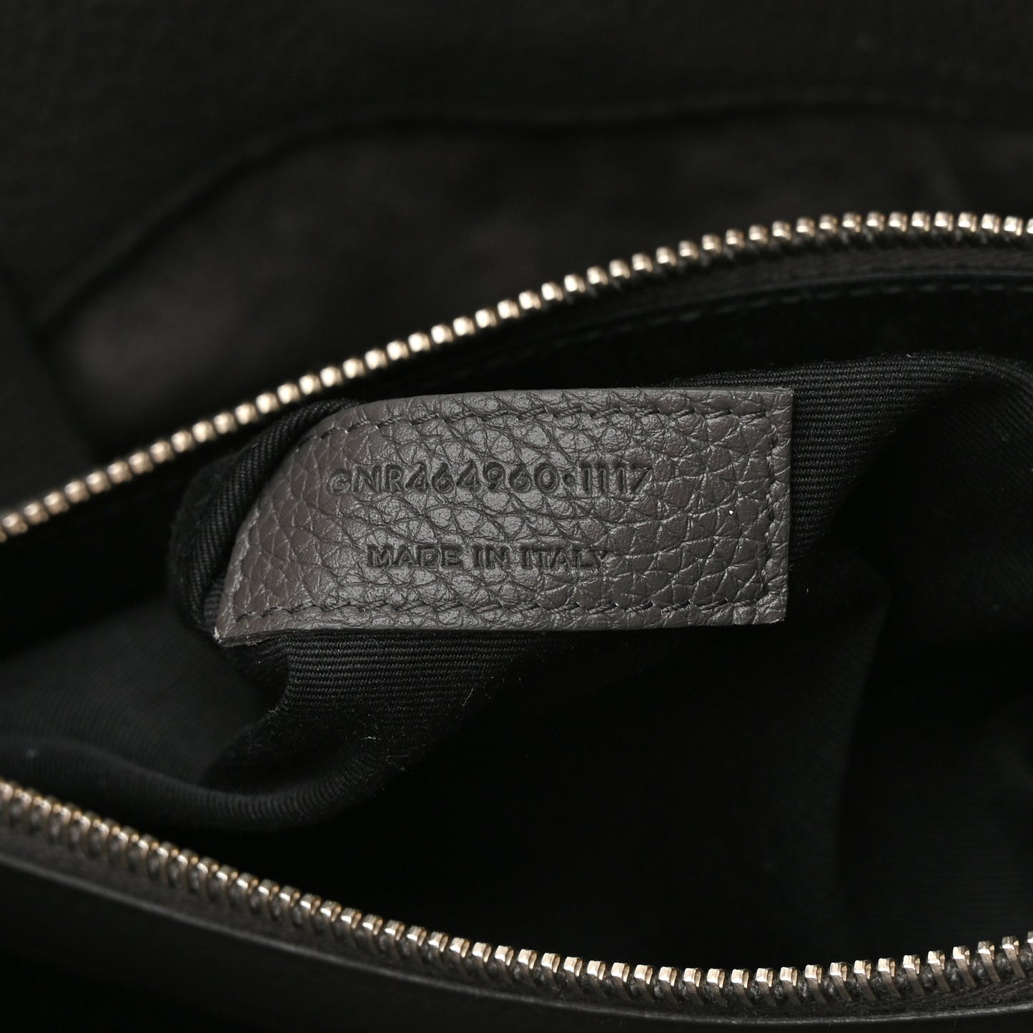 Grained Calfskin Small Supple Sac De Jour Fog