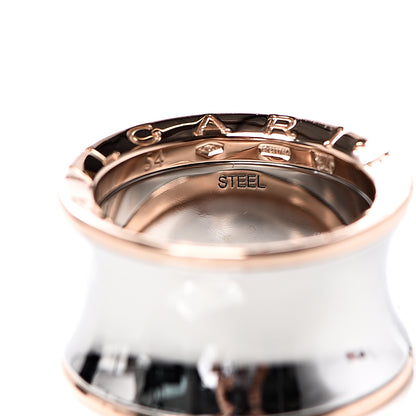 Bulgari Stainless Steel 18K Rose Gold Anish Kapoor B.Zero1 Ring 54 6.75 5 of 5