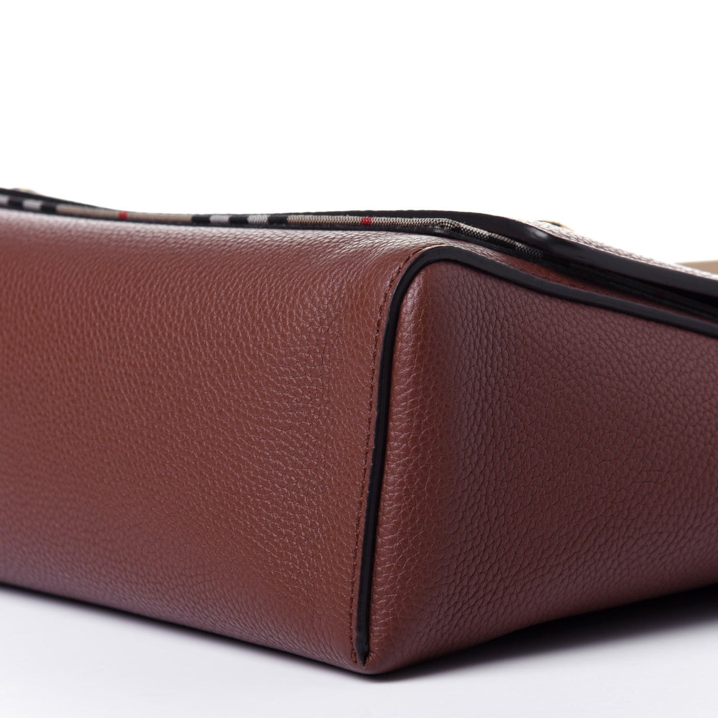 Calfskin Vintage Check Note Crossbody Bag Tan