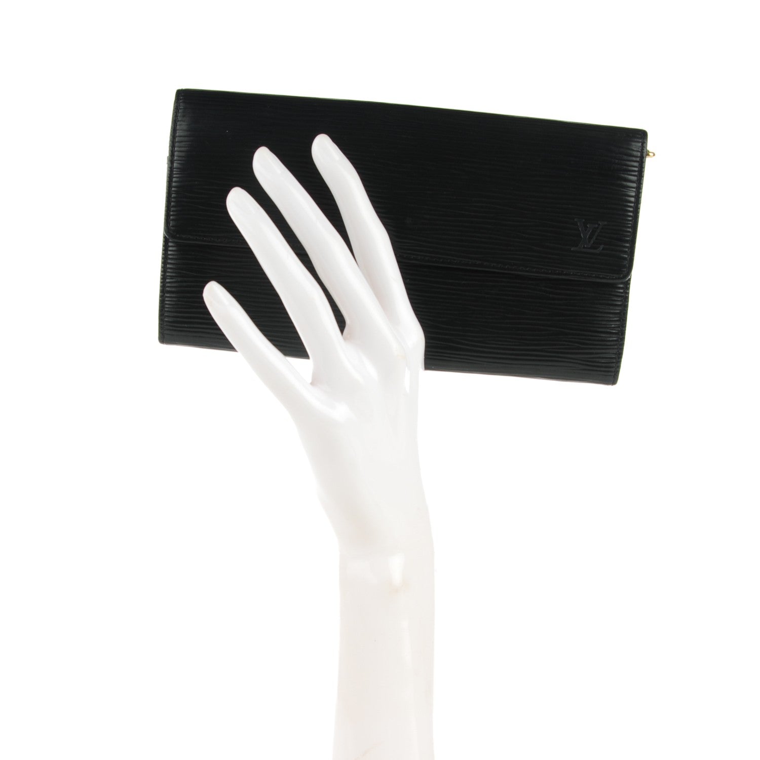 Louis Vuitton Epi Sarah Wallet Black 2 of 7