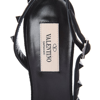 Valentino Garavani Mesh Point d'Esprit Rockstud Half D'Orsay Slingback 50mm Pumps 38 Black 5 of 7