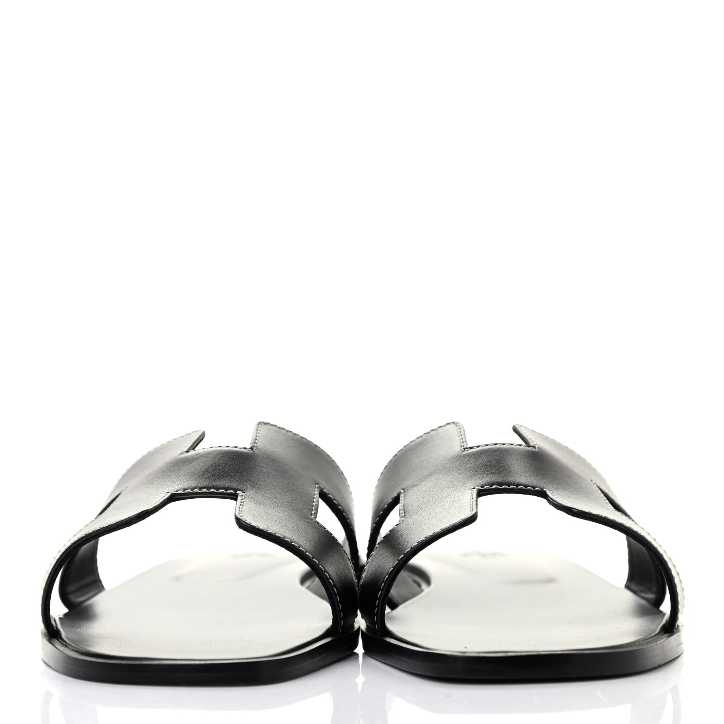 Box Calfskin Oran Sandals 40.5 Black