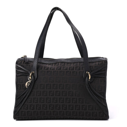 Fendi Zucchino Shoulder Bag Black 1 of 4