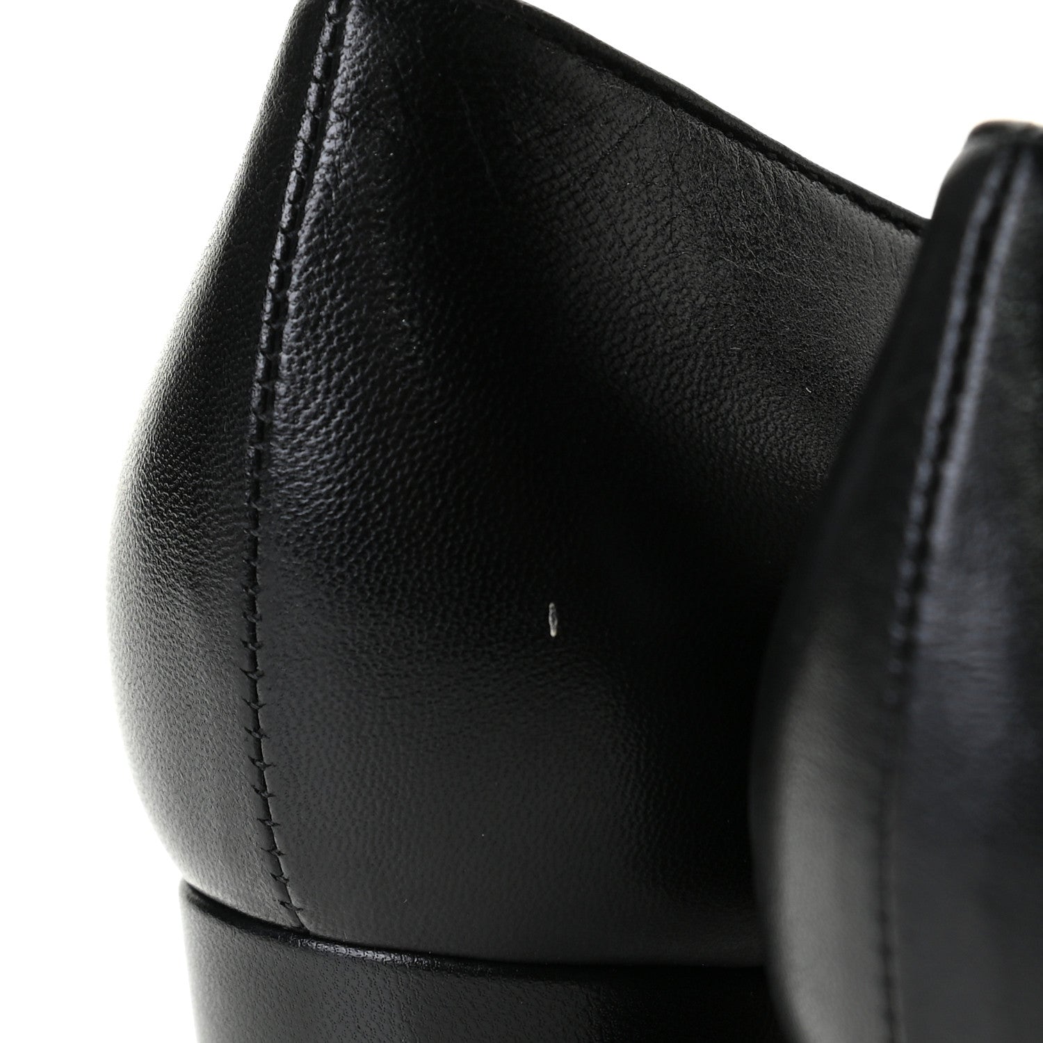 Gucci Malaga Kid Crystal Square G Madelyn Mid Heel Loafer Pumps 38 Black 6 of 14
