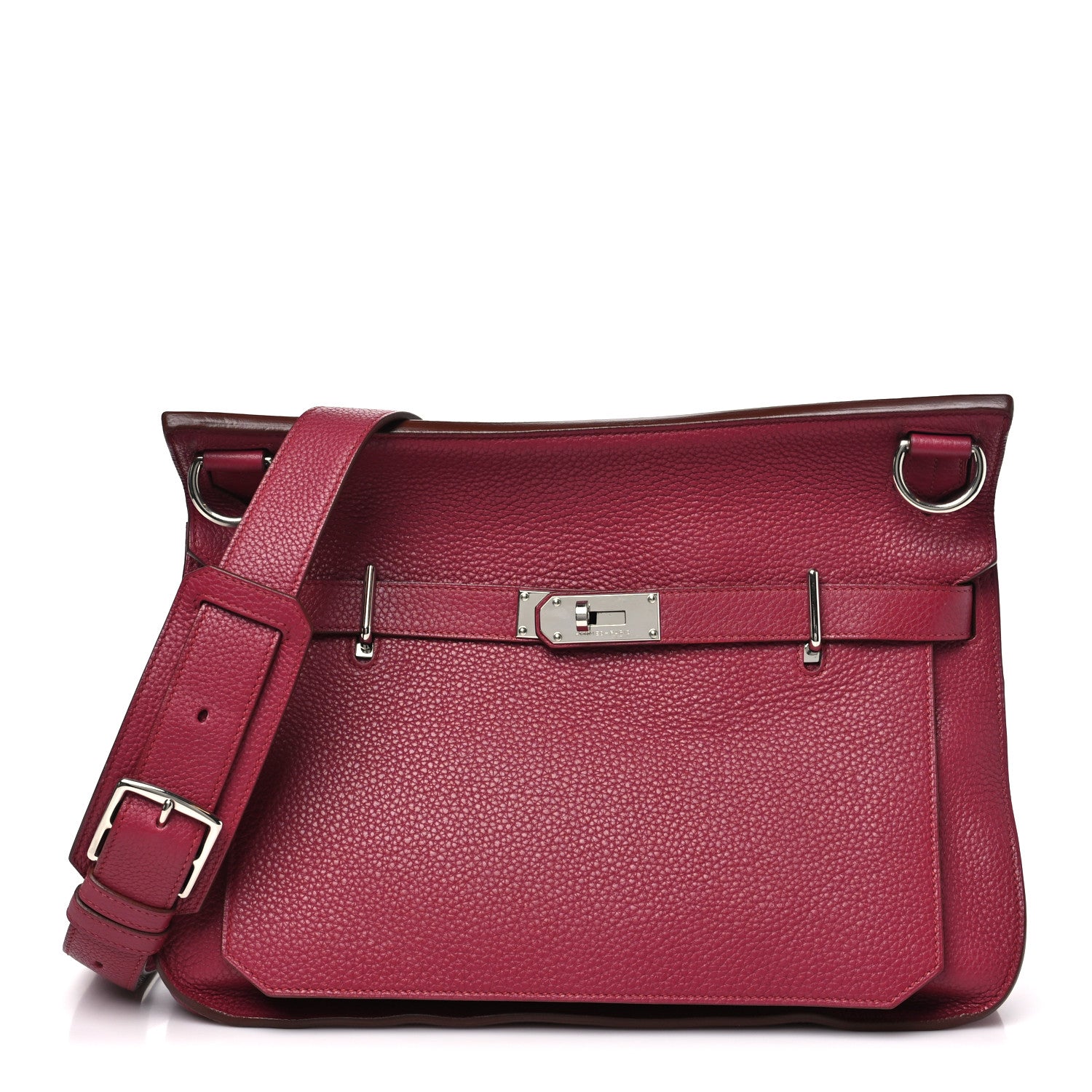 Hermes Taurillon Clemence Jypsiere 34 Rubis 1 of 10
