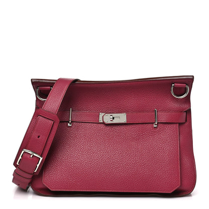 Hermes Taurillon Clemence Jypsiere 34 Rubis 1 of 10