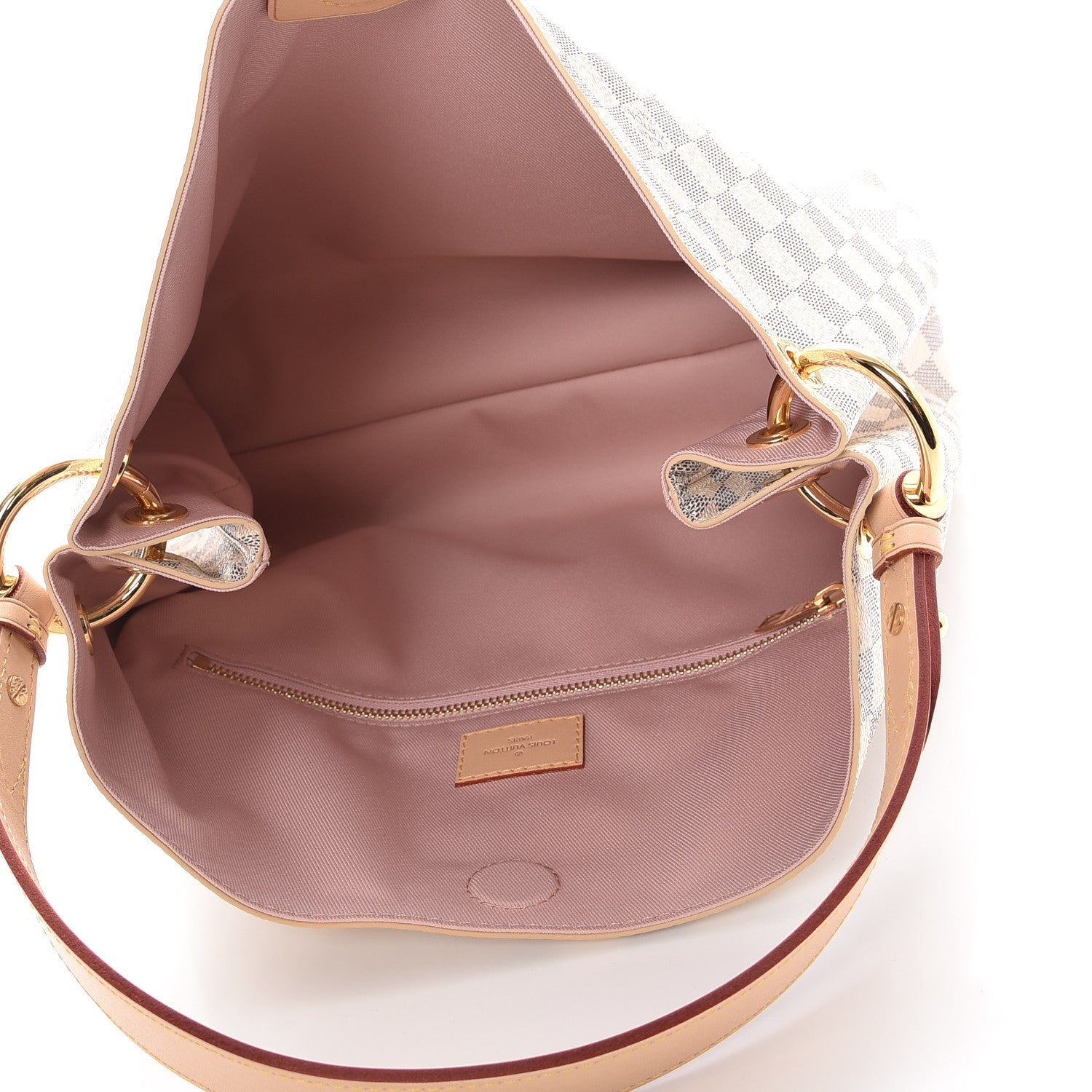 Louis Vuitton Damier Azur Graceful PM Rose Ballerine 5 of 8