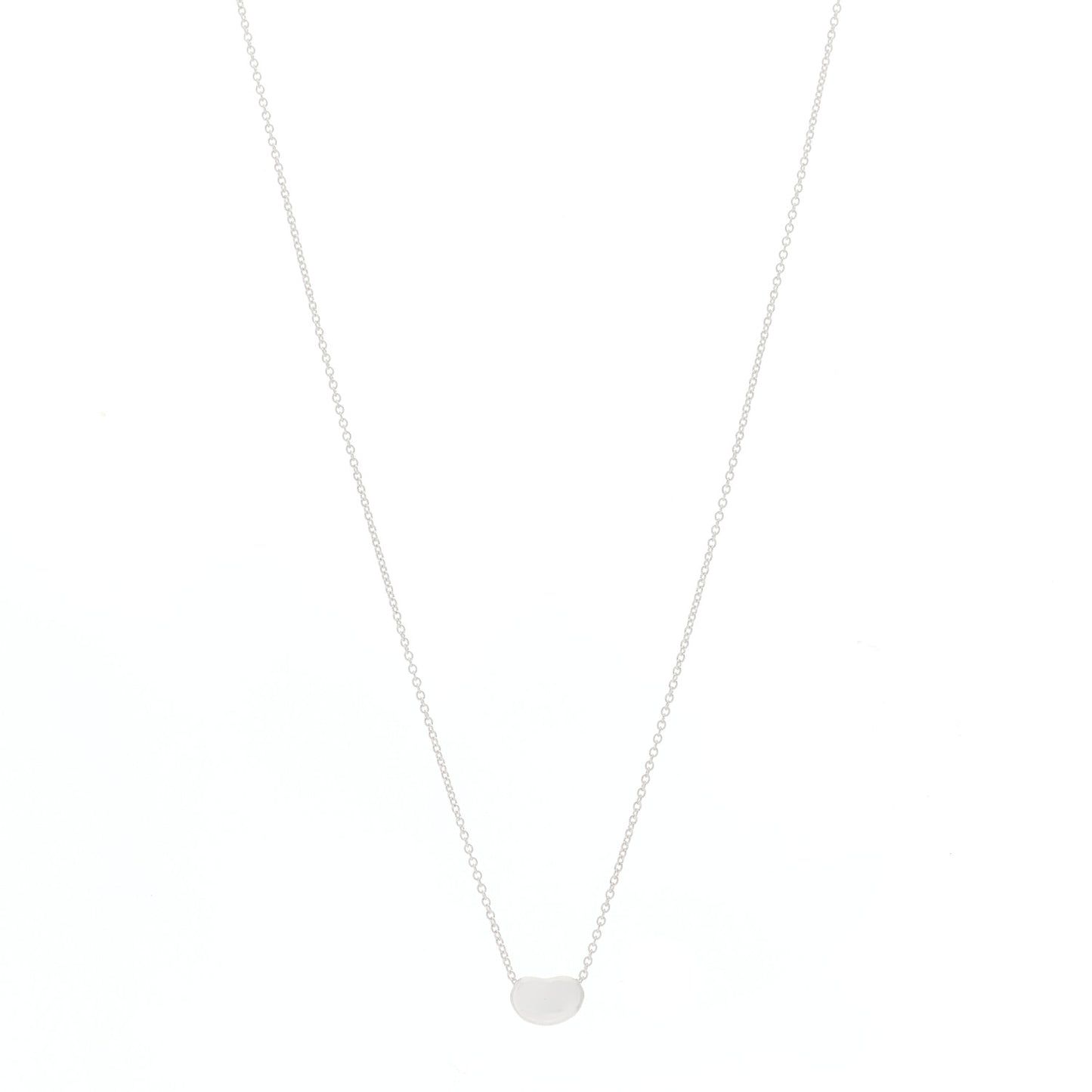 Sterling Silver 9mm Elsa Peretti Bean Pendant Necklace