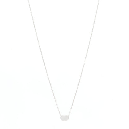 Tiffany Sterling Silver 9mm Elsa Peretti Bean Pendant Necklace 1 of 4