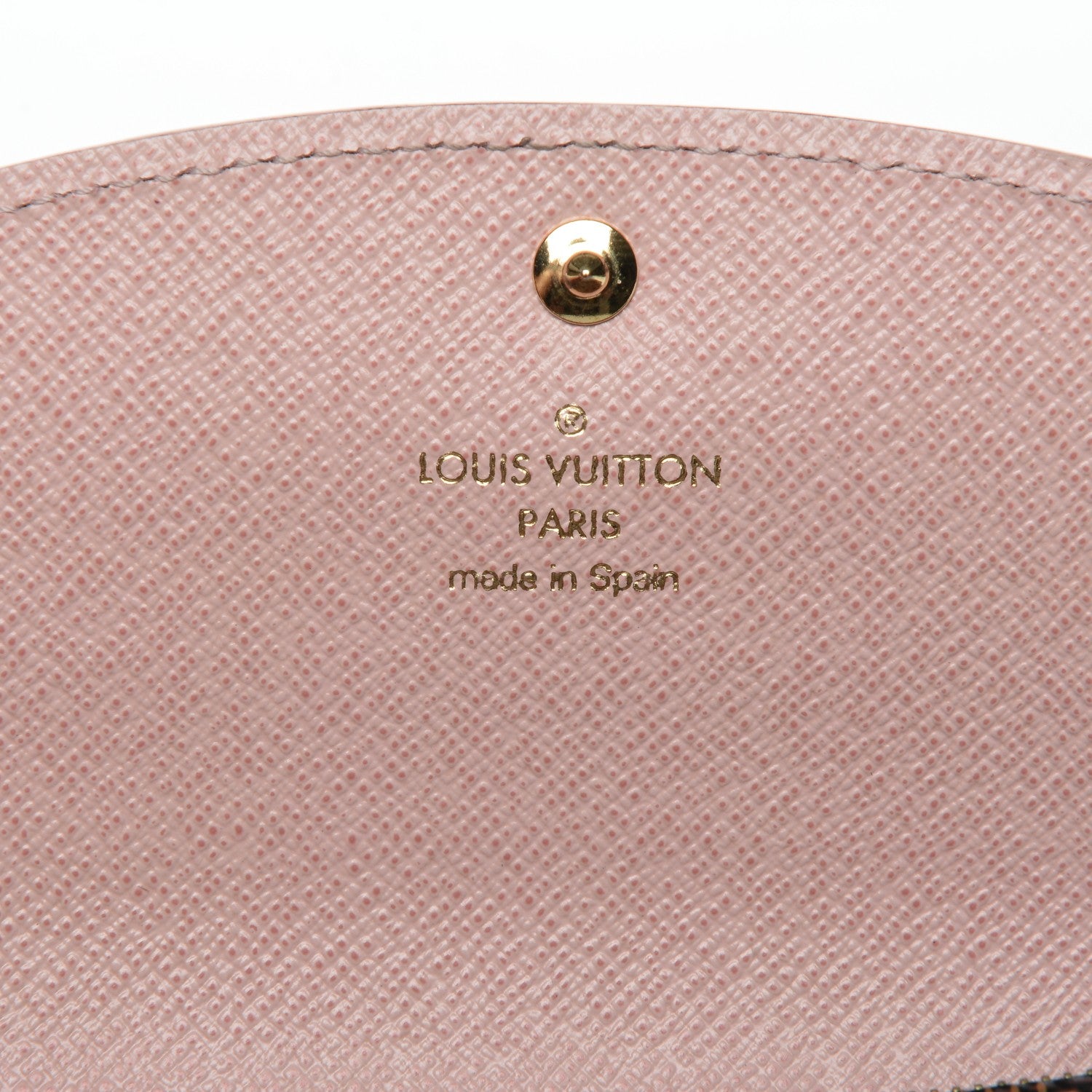 Louis Vuitton Damier Ebene Caissa Wallet Rose Ballerine 7 of 7