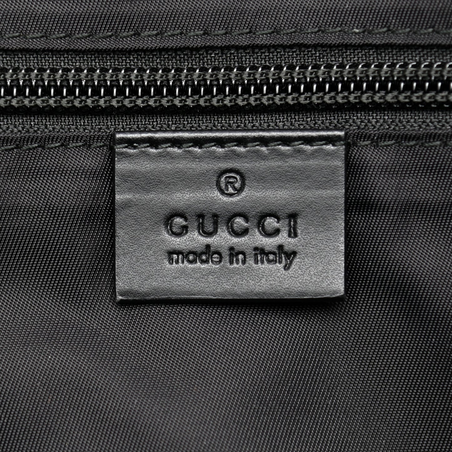 GG Supreme Monogram Calfskin Web Medium Flat Messenger Bag Beige Ebony Black