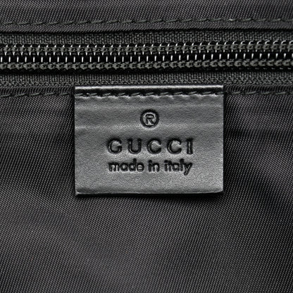 Gucci GG Supreme Monogram Calfskin Web Medium Flat Messenger Bag Beige Ebony Black 6 of 12