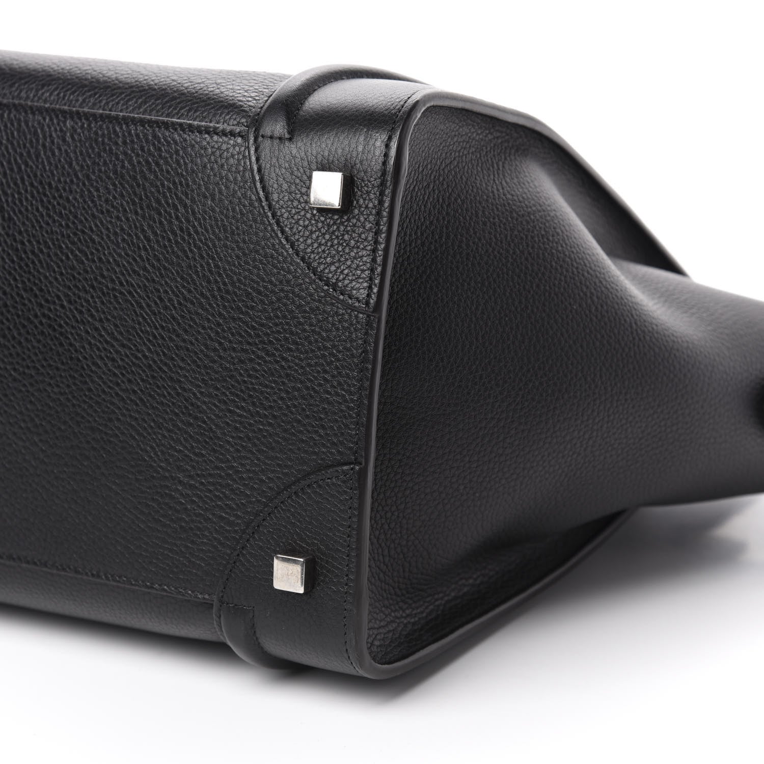 Celine Drummed Calfskin Mini Luggage Black 7 of 10
