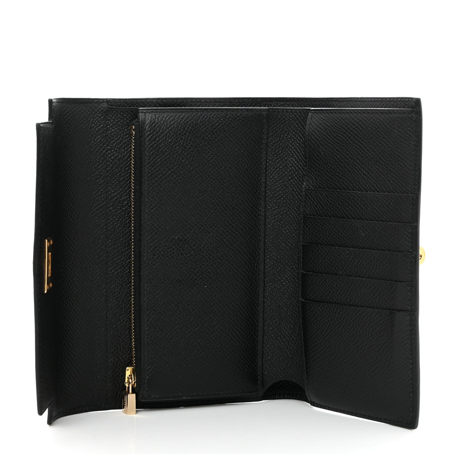 Epsom Medium Kelly Wallet Black