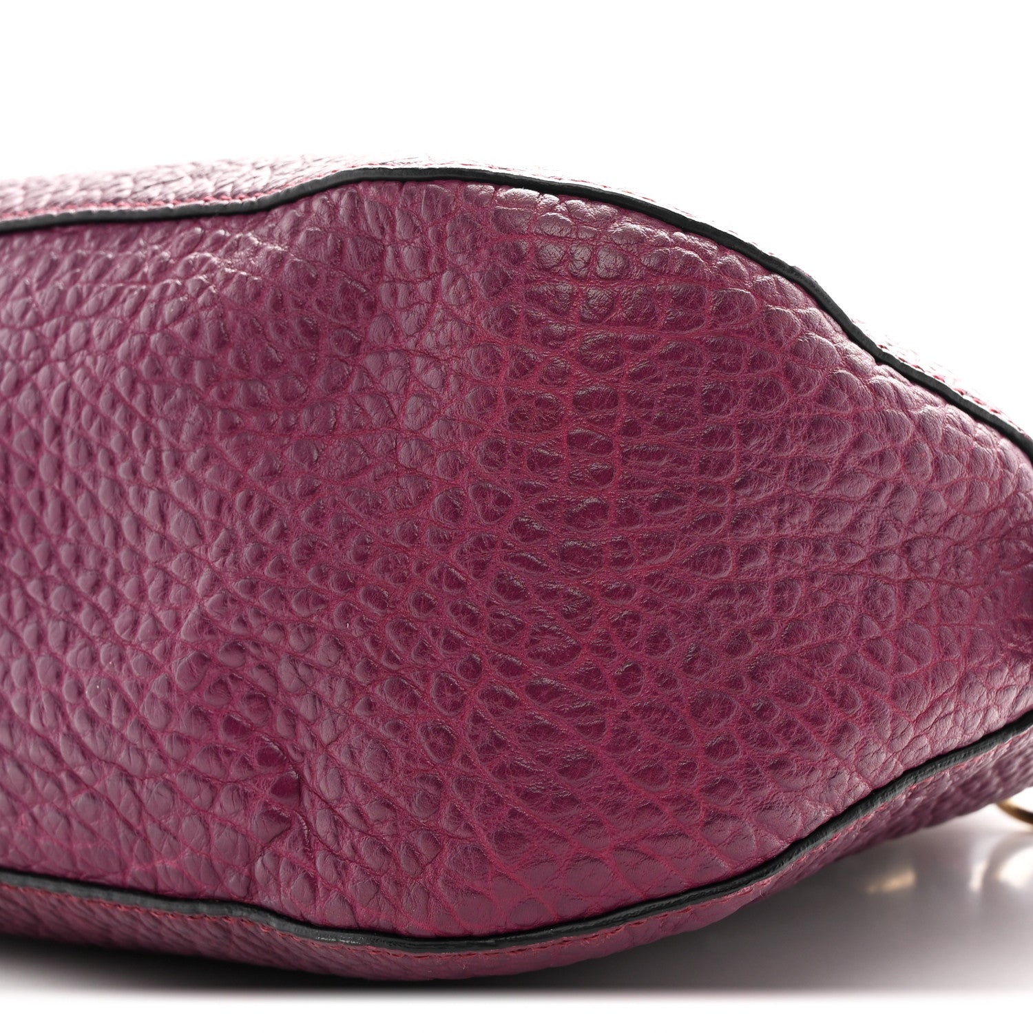 Burberry Heritage Grain Small Orchard Bowling Bag Damson Magenta