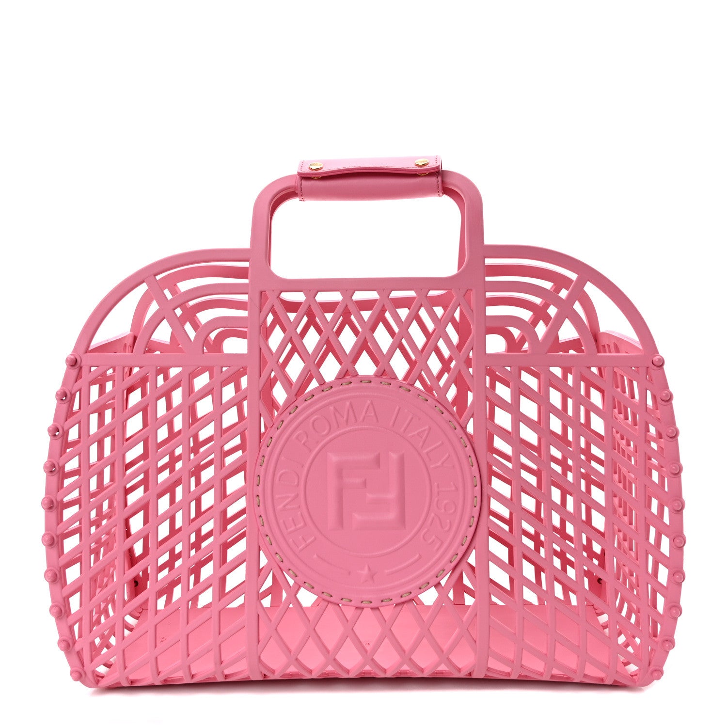 Fendi Recycled Plastic Vitello Liberty Matte Medium Fendi Basket Rosa 1 of 10