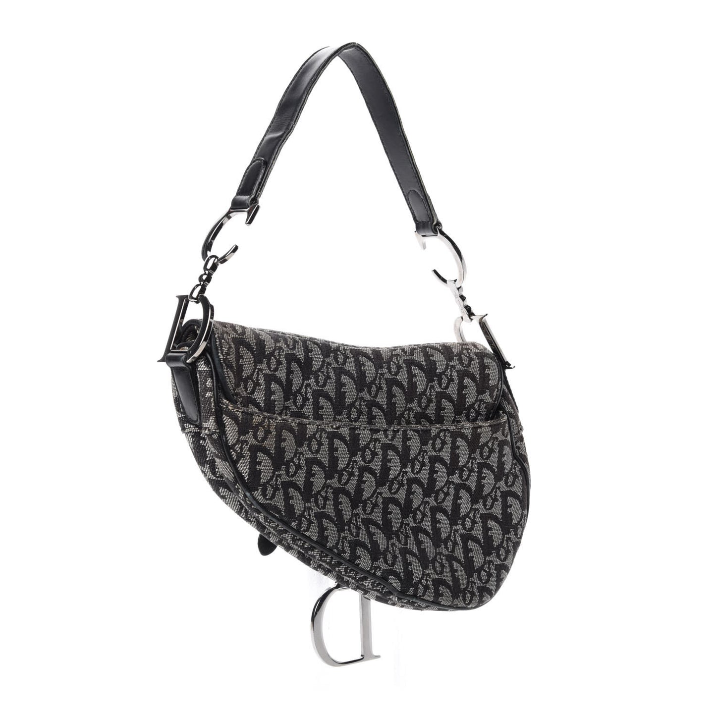 Monogram Saddle Bag Black