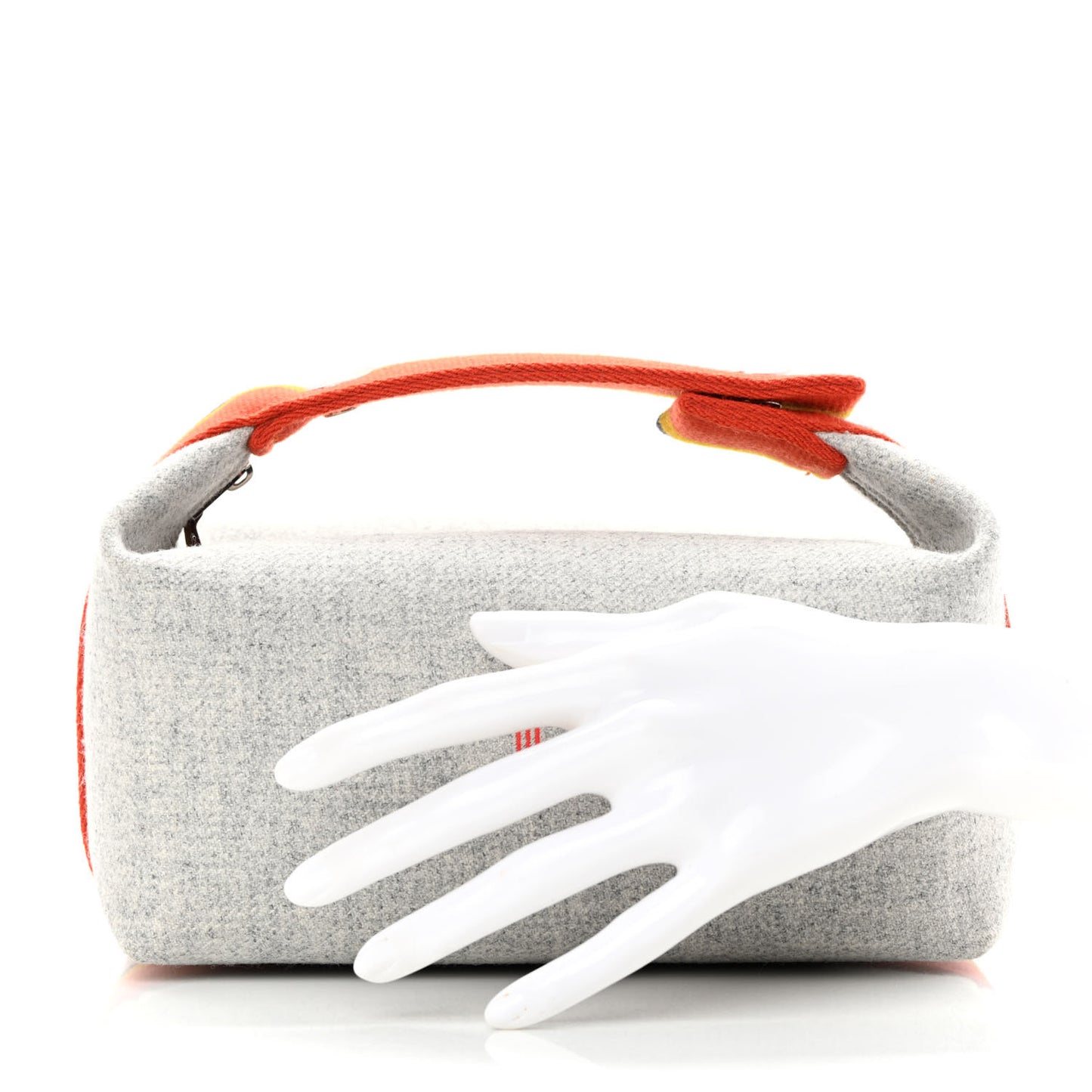 Canvas Small Bride-A-Brac Pouch Gris Flanelle