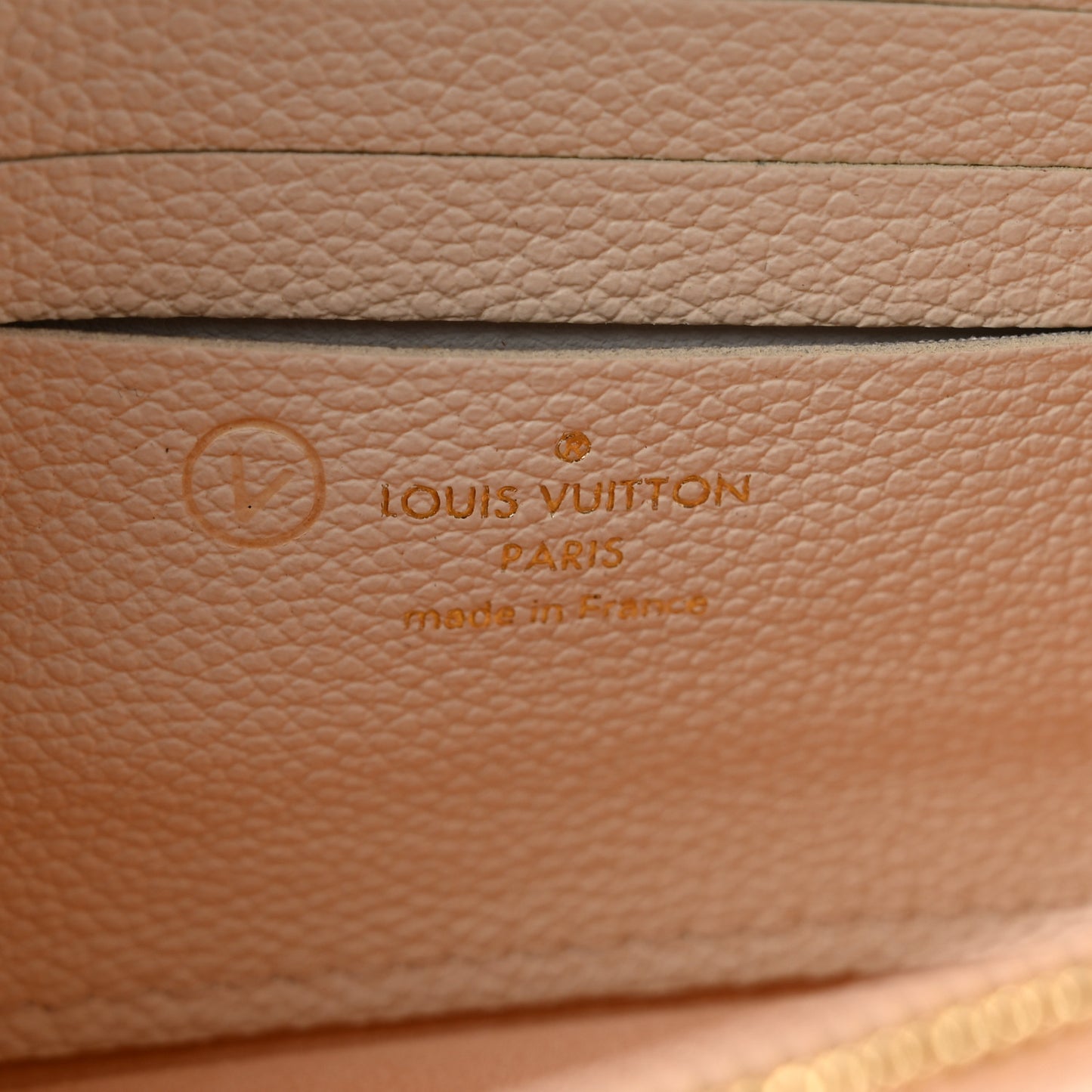 Empreinte Monogram Giant Ivy Wallet On Chain Latte Chamallow