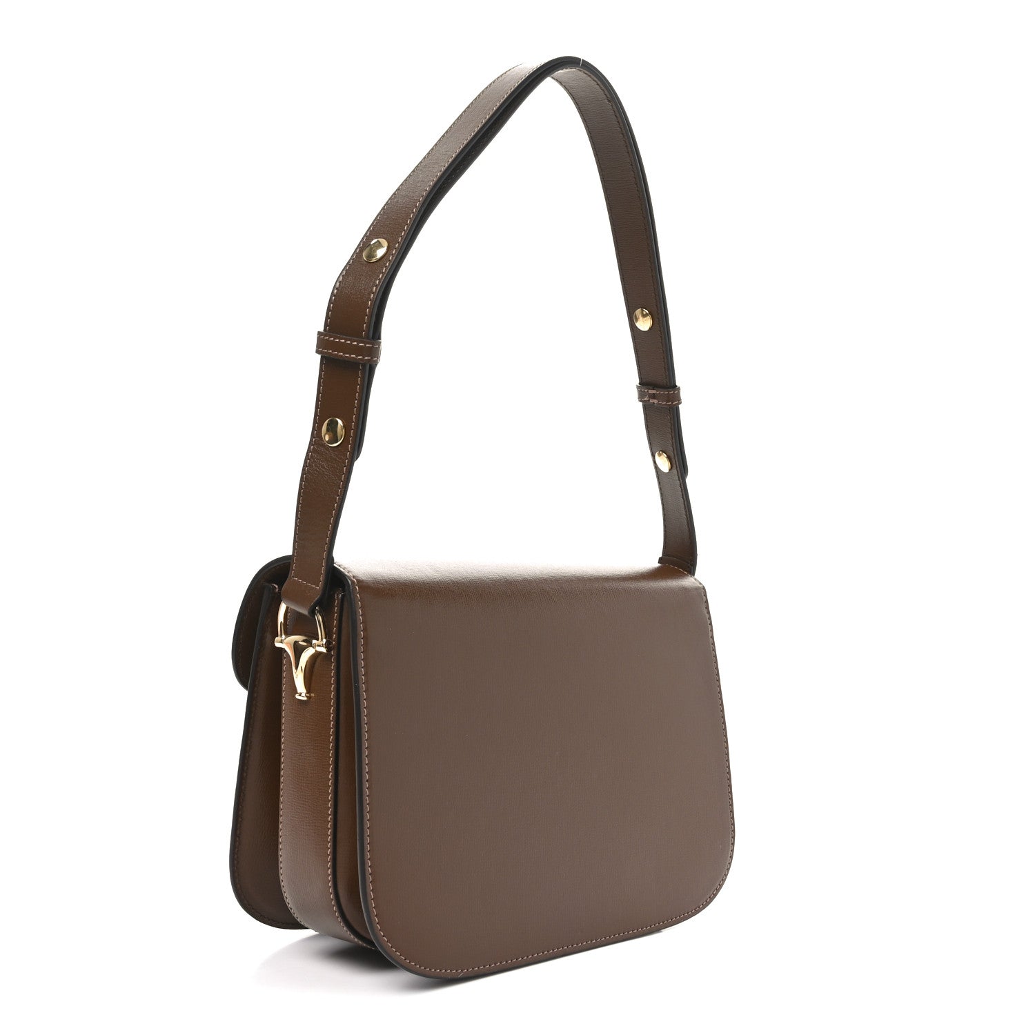 Gucci Azalea Calfskin Horsebit 1955 Shoulder Bag Brown Sugar 3 of 10