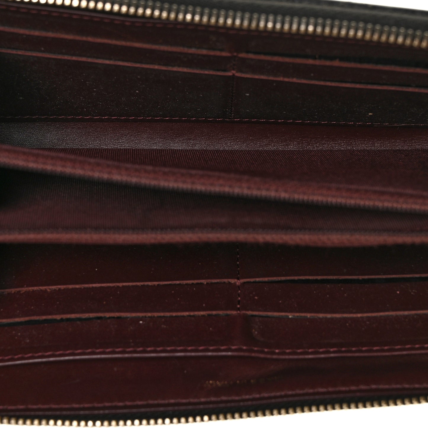 Caviar Quilted Large Gusset Zip Around Wallet Black