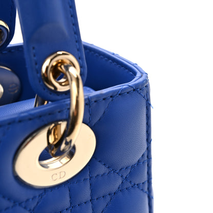 Christian Dior Lambskin Cannage Small My ABCDior Lady Dior Blue 11 of 11
