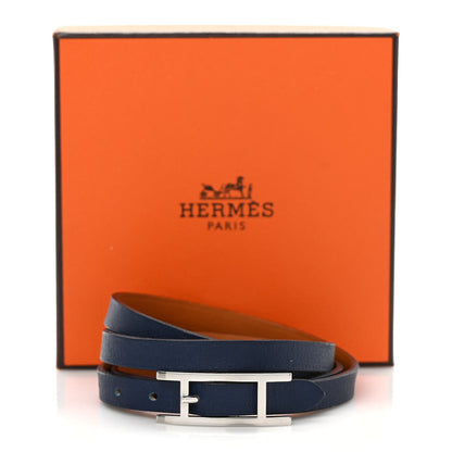 Hermes Swift 3MM Hapi Triple Tour Wrap Bracelet 6 of 6