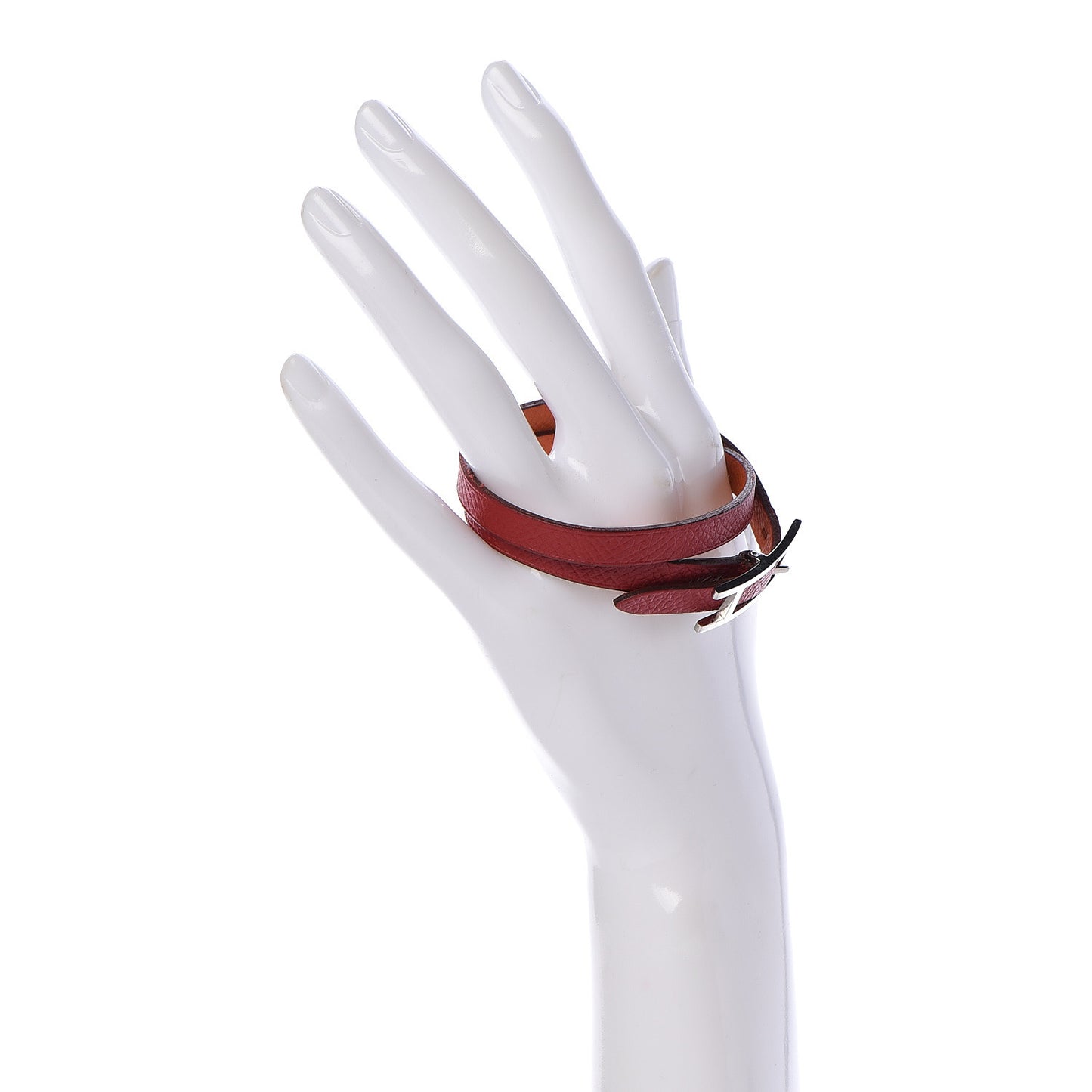 Epsom Behapi Double Tour Bracelet S Rouge Casaque Orange