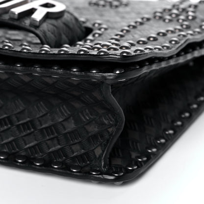 Christian Dior Calfskin Studded Dio(r)evolution Flap Bag Black 8 of 8